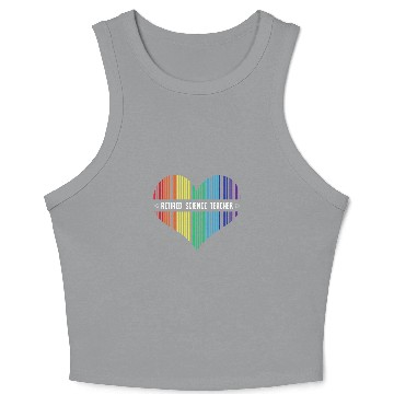 Discover Retired Science Teacher Done Flag School Retirement Crop Tank Top