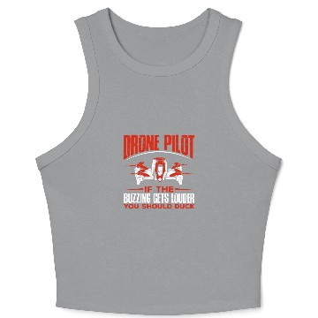 Discover Drone Pilot Funny Drones Drone Pilot Quadrotor Crop Tank Top