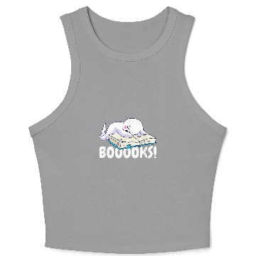 Discover Halloween Boooks ghosts for Book Lover 1 Crop Tank Top