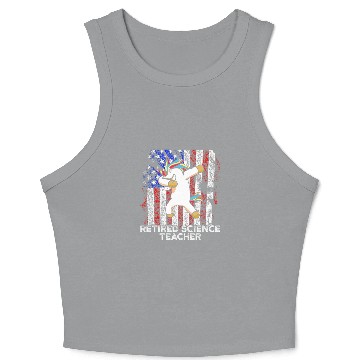 Discover Retired Science Teacher Team School Retirement Crop Tank Top