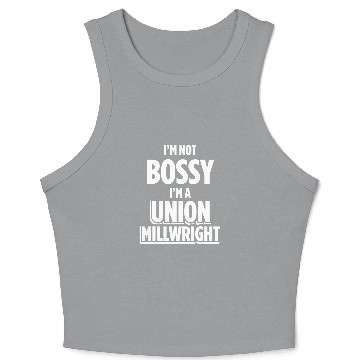 Discover Union Millwright Industrial Mechanic Worker 23 Crop Tank Top