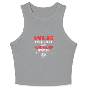 Discover Helicopter pilot rotary wing helicopter flight helicopter Crop Tank Top