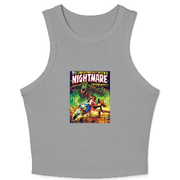 Discover Halloween Monster Scary vintages Horror Comic Book Funny Crop Tank Top