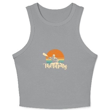 Discover Kayaking Therapy Paddle Boat Crop Tank Top
