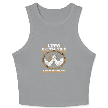 Discover Arm Wrestling Lets Settle This lIke Adults 7 Crop Tank Top