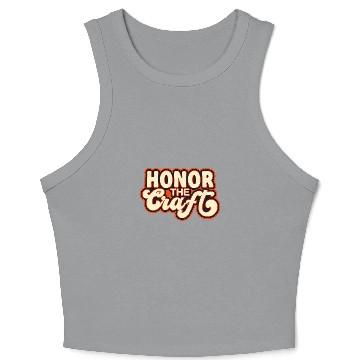 Discover Honor The Crafts Chainsaw Woodworker Crop Tank Top