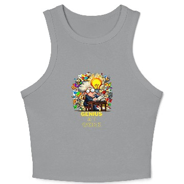 Discover Genius at Work Science Geek 1 Crop Tank Top