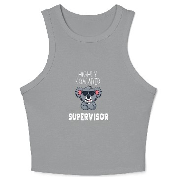 Discover Highly Koalafied Supervisor Koala Lover Crop Tank Top