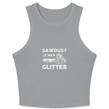 Discover Sawmill Carpenter Carpenter Woodworker Chainsaw Profession 54 Crop Tank Top