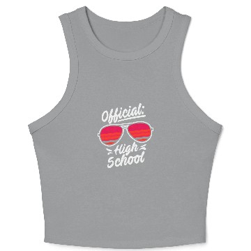 Discover Official High School Nerd Student Graduation Crop Tank Top