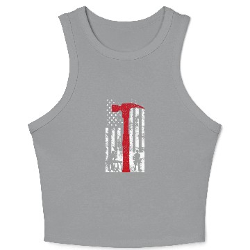 Discover Sawmill Carpenter Carpenter Woodworker Chainsaw Profession 53 Crop Tank Top