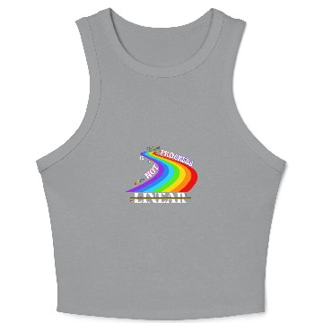Discover Sped Ed Special Education Teacher Progress Not Linear Funny Crop Tank Top