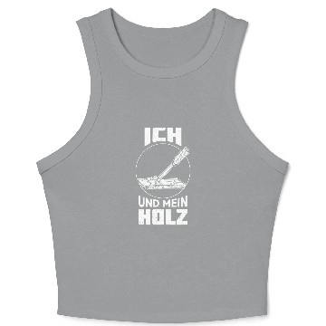 Discover Sawmill Carpenter Carpenter Woodworker Chainsaw Profession 22 Crop Tank Top