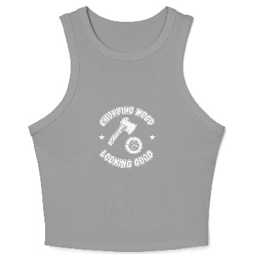 Discover Sawmill Carpenter Carpenter Woodworker Chainsaw Profession 20 Crop Tank Top
