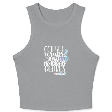 Discover Womens Essential Registered Blessed nurses Frontline worker 1 Crop Tank Top