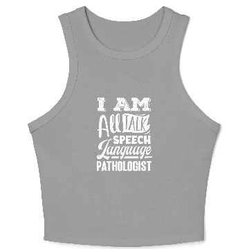 Discover Speech Pathology Speech Pathologist Speech Therapist 3 Crop Tank Top