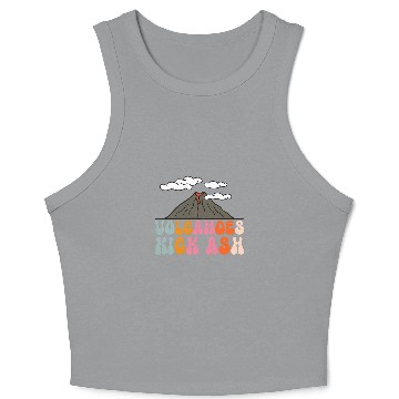 Discover Volcanoes Kick Ash 7 Crop Tank Top