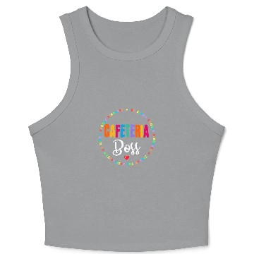Discover School Support Team Matching Cafeteria Boss Squad Worker Crop Tank Top
