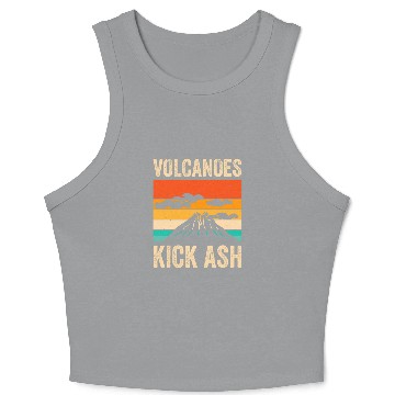 Discover Volcanoes Kick Ash 1 Crop Tank Top
