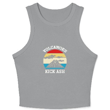 Discover Volcanoes Kick Ash 5 Crop Tank Top