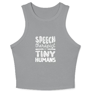 Discover Speech Pathology Speech Pathologist Speech Therapist 2 Crop Tank Top