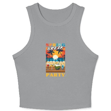 Discover Spring Break Party Semester break Spring Break 5 Crop Tank Top