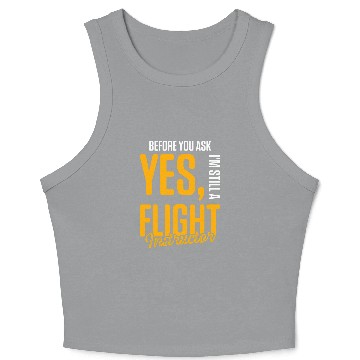 Discover Flight Instructor Pilot Aviation Trainer 27 Crop Tank Top