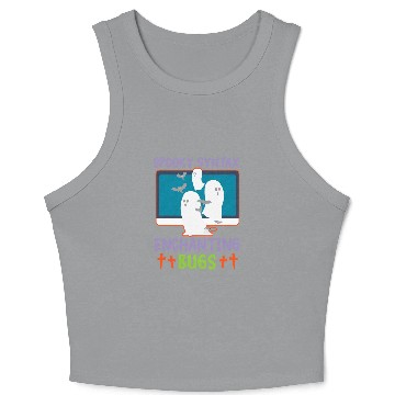 Discover Spooky Syntax Enchanting Bugs Spooky Programmer Halloween Crop Tank Top