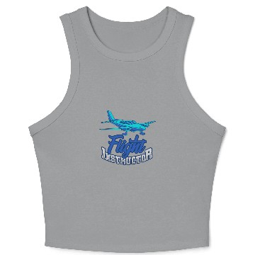 Discover Flight Instructor CFI Pilot Trainer Aviation Enthusiasts Crop Tank Top