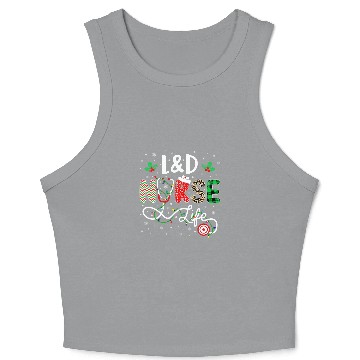Discover nurses Leopard Print Christmas LD nurses Life Crop Tank Top