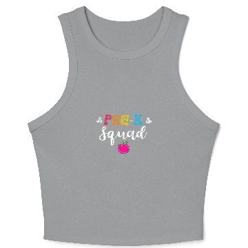 Discover PreK PreSchool Teacher Student Back To School Crop Tank Top