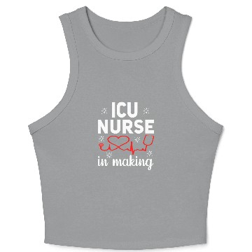 Discover nurses ICU Nursing Student essentials School medicals funny Crop Tank Top