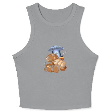 Discover capybaras Astronaut in Outer Space Galaxy capybaras Lovers Crop Tank Top