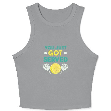 Discover Cool Looking Paddle Sport You Just Got Served Padel Crop Tank Top
