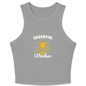 Discover Essential Worker Bee Keeping Bee Keeper 1 Crop Tank Top