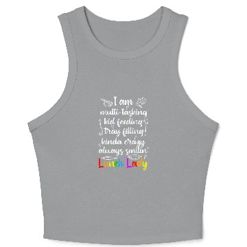 Discover Im A Lunch Lady Appreciation Cafeteria Lady Crop Tank Top