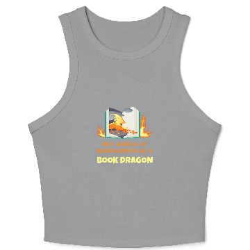 Discover Book Dragon Design Librarian Book Lovers 1 Crop Tank Top