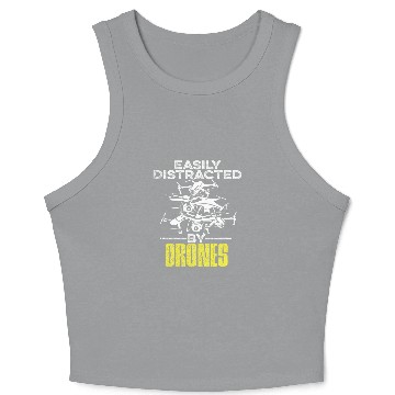 Discover Quadrocopter Quote for a Drone Pilot Crop Tank Top