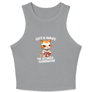 Discover Cats And Karate The Ultimate Combination 1 Crop Tank Top