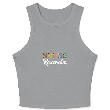 Discover nurses Researcher Leopard Pattern Love Nursing Research Crop Tank Top