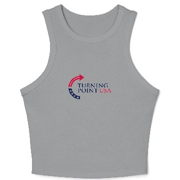 Discover Charlie Kirk Turning Point USA Unisex Graphic Crop Tank Top