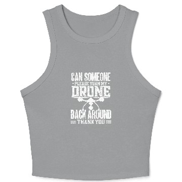 Discover Funny Drone Pilot vintages Drone 1 Crop Tank Top