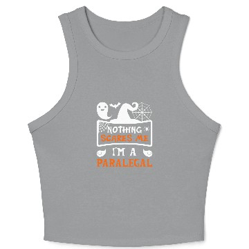 Discover Funny Halloween Vampire Paralegal Crop Tank Top