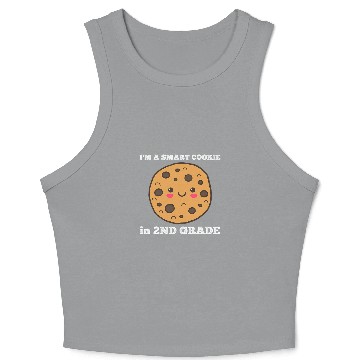 Discover Smart Cookie Funny Second Grade Back To School Student Crop Tank Top