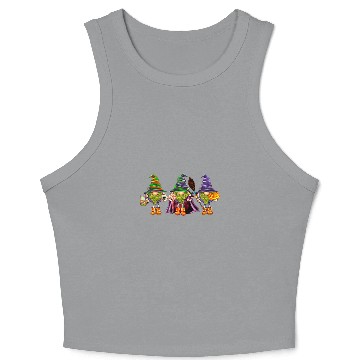 Discover halloween gnomes gnome witch hat hello fall vibes Crop Tank Top