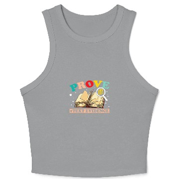 Discover Prove It Text Evidence Reading Teacher 8 Crop Tank Top