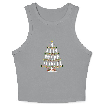 Discover xmass lighting santa construction worker christmas tree Crop Tank Top