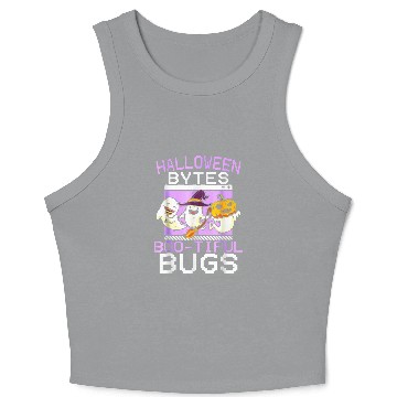 Discover Halloween Bytes Boo Tiful Bugs Programmer Halloween Women Crop Tank Top