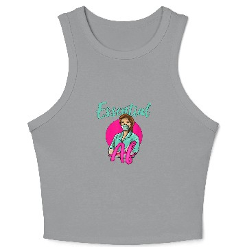 Discover Nursing Student Doctor Essential AF nurses Crop Tank Top
