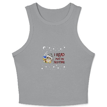 Discover I Read Past My Bedtime Owl Reading Book Bookworm Crop Tank Top